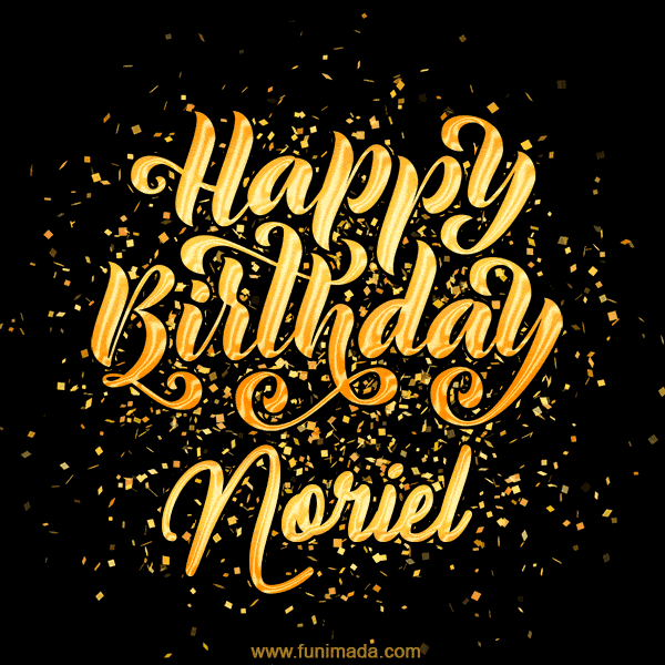 Happy Birthday Card for Noriel - Download GIF and Send for Free