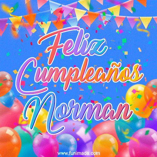 Feliz Cumpleaños Norman (GIF)