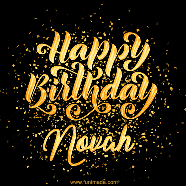 Happy Birthday Card for Novah - Download GIF and Send for Free