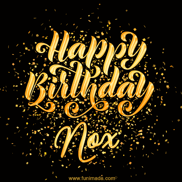 Happy Birthday Card for Nox - Download GIF and Send for Free