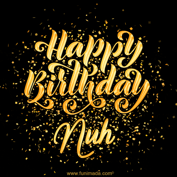 Happy Birthday Card for Nuh - Download GIF and Send for Free