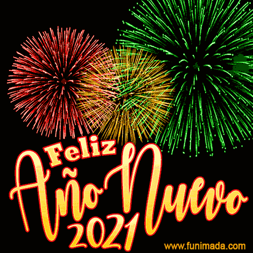 Feliz año nuevo GIF 2021 - Happy New Year 2021 GIF in Spanish