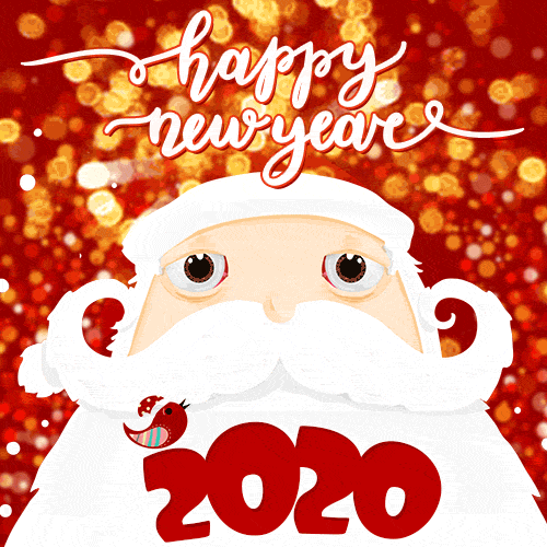 Santa Claus Happy New Year Animated Image