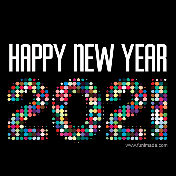New Year, New Hope! - Stylish Happy New Year 2021 GIF.
