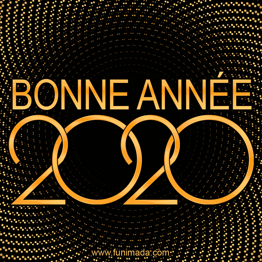 BONNE ANNÉE 2020 GIF HD - Happy New Year GIF in French