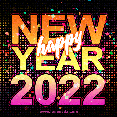 New Year 2022 Party Lights GIF