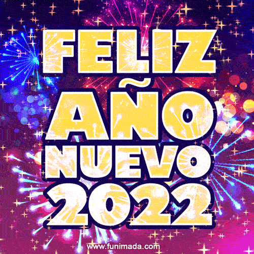Feliz Año Nuevo 2022 - tarjeta de felicitación gif