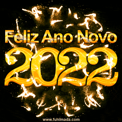 Feliz ano novo gif animado 2022