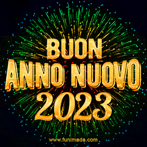 Buon Anno Nuovo 2023! Nuova immagine GIF animata.