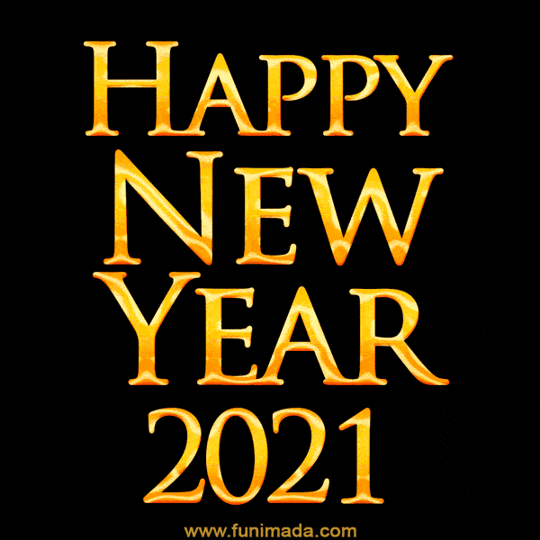Cool Happy New Year 2021 animated card
