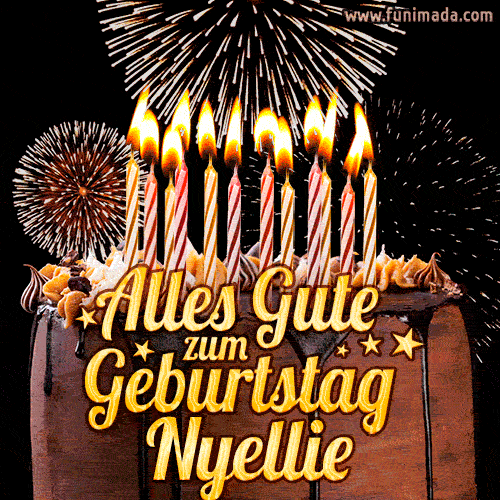 Alles Gute zum Geburtstag Nyellie (GIF)