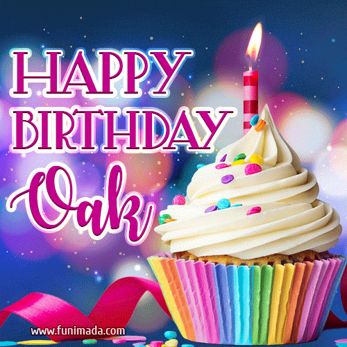 Happy Birthday Oak - Lovely Animated GIF