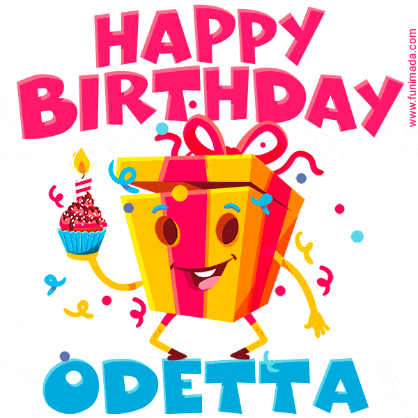 Funny Happy Birthday Odetta GIF