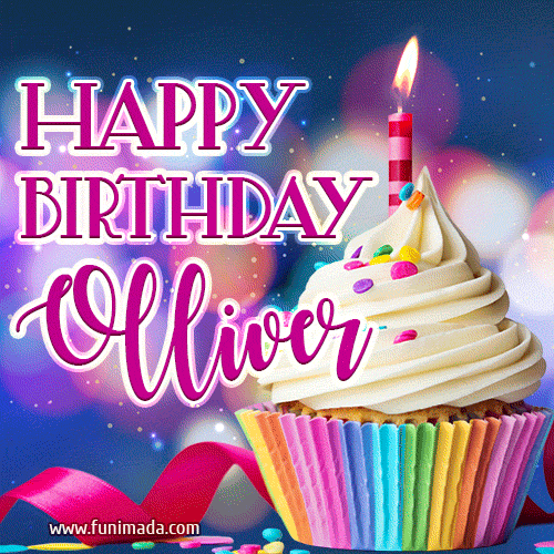 Happy Birthday Olliver - Lovely Animated GIF