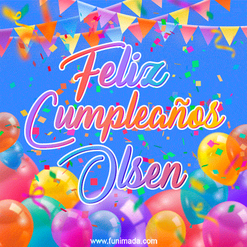 Feliz Cumpleaños Olsen (GIF)