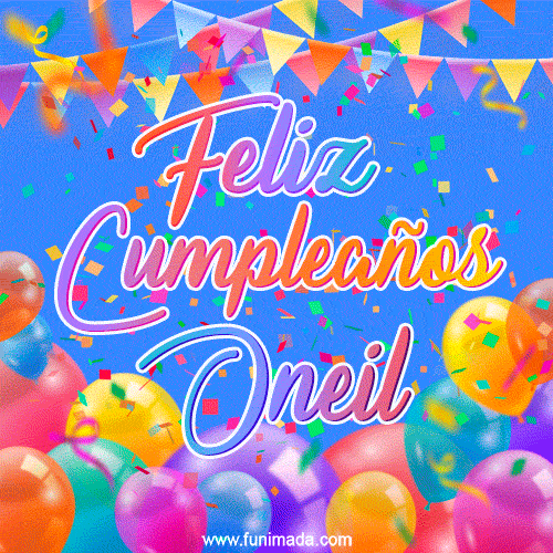 Feliz Cumpleaños Oneil (GIF)