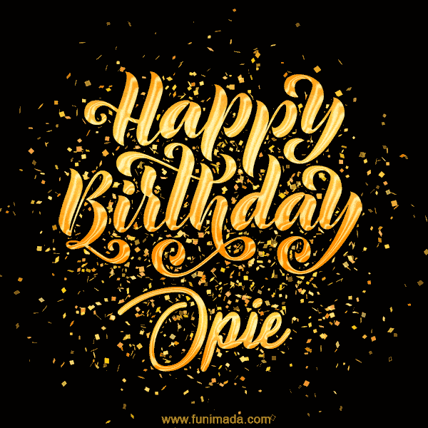 Happy Birthday Card for Opie - Download GIF and Send for Free