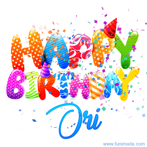 Happy Birthday Ori - Creative Personalized GIF With Name