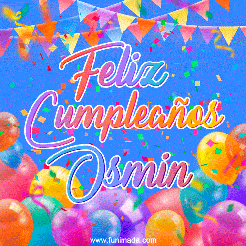 Feliz Cumpleaños Osmin (GIF)