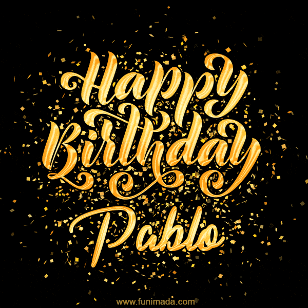 Happy Birthday Card for Pablo - Download GIF and Send for Free