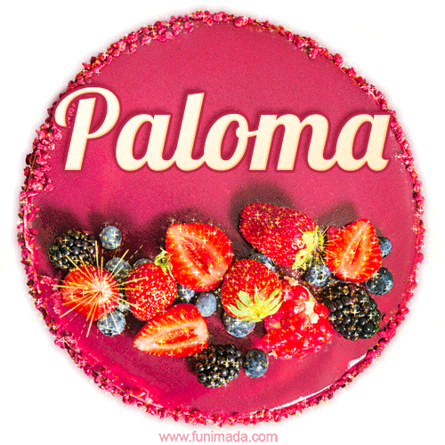 Happy Birthday Cake with Name Paloma - Free Download