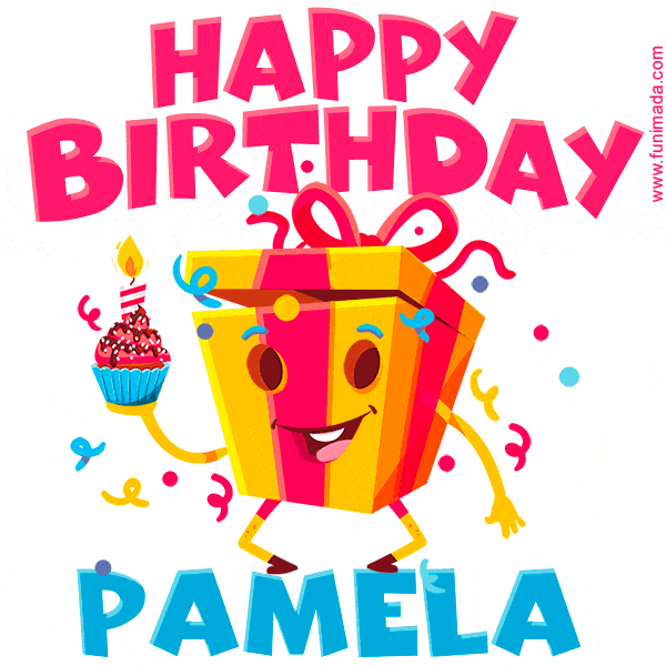 Funny Happy Birthday Pamela GIF