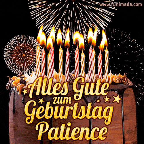 Alles Gute zum Geburtstag Patience (GIF)