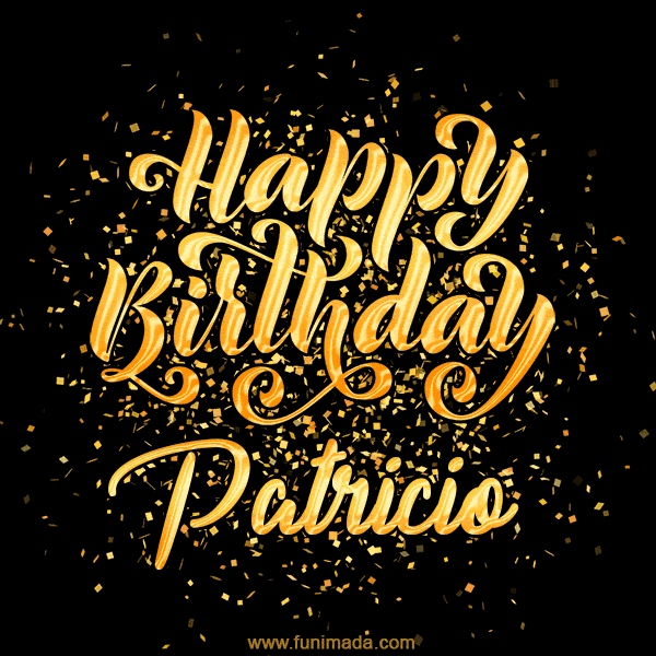 Happy Birthday Card for Patricio - Download GIF and Send for Free