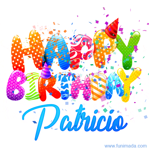 Happy Birthday Patricio - Creative Personalized GIF With Name