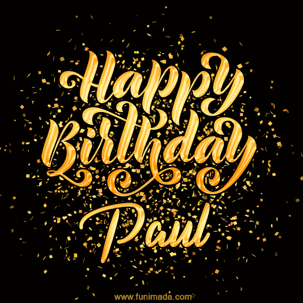 Happy Birthday Card for Paul - Download GIF and Send for Free