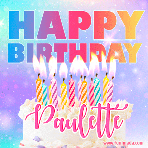 Funny Happy Birthday Paulette GIF