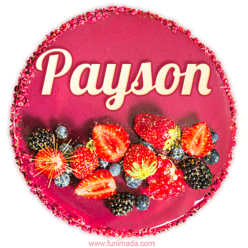 Happy Birthday Cake with Name Payson - Free Download