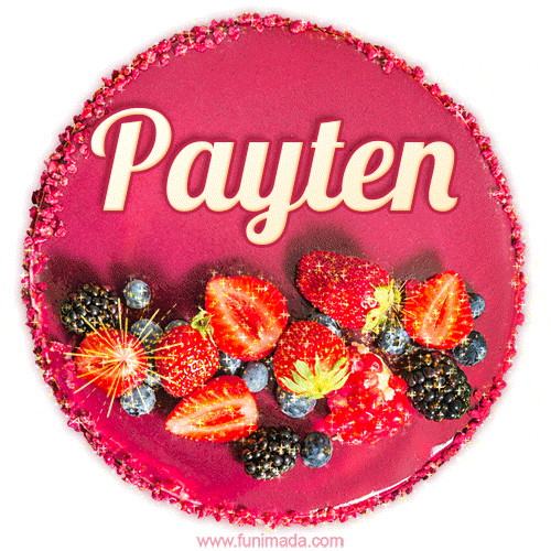 Happy Birthday Cake with Name Payten - Free Download