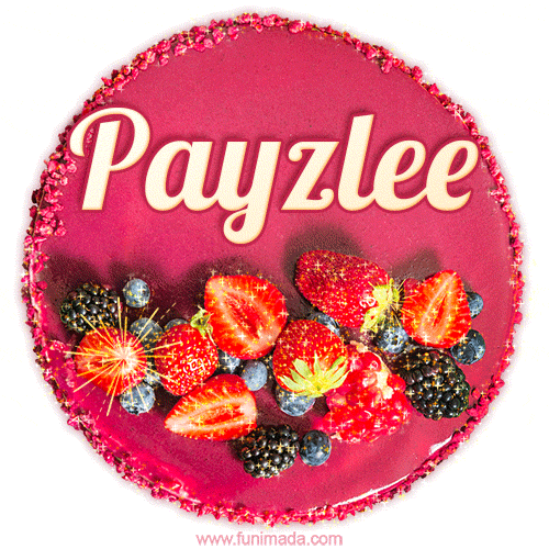 Happy Birthday Cake with Name Payzlee - Free Download