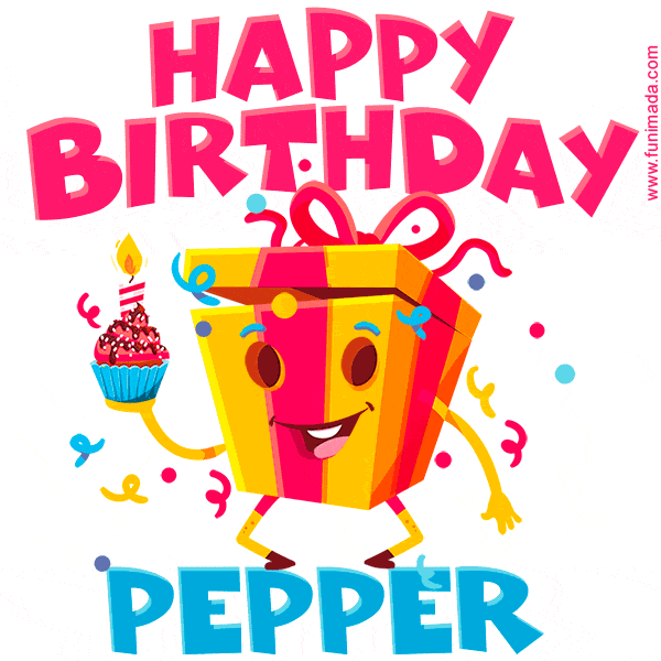 Funny Happy Birthday Pepper GIF
