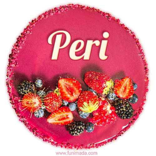 Happy Birthday Cake with Name Peri - Free Download