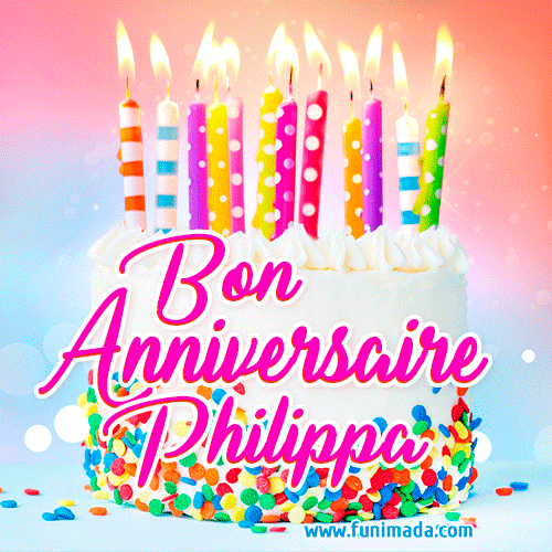 Joyeux anniversaire, Philippa! - GIF Animé