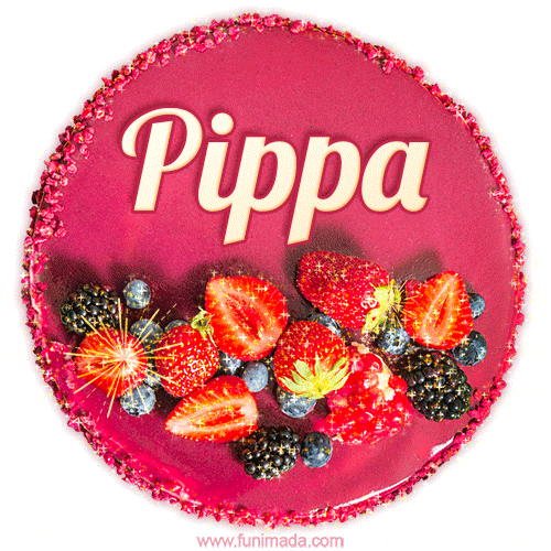 Happy Birthday Cake with Name Pippa - Free Download