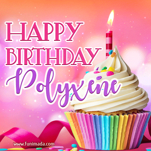Happy Birthday Polyxene - Lovely Animated GIF