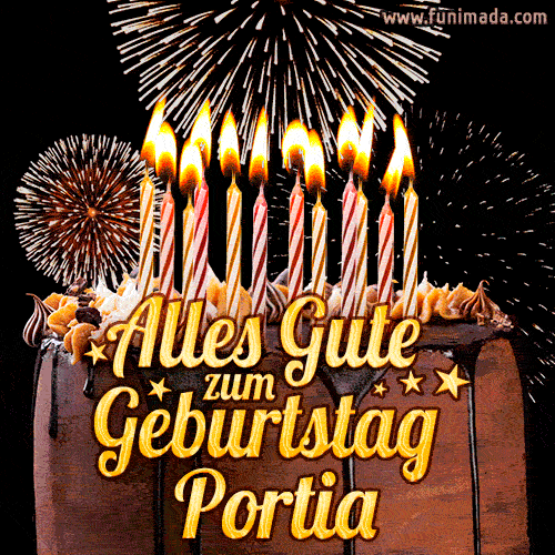Alles Gute zum Geburtstag Portia (GIF)