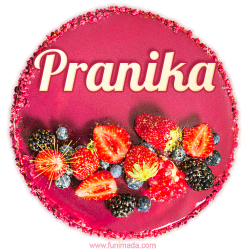 Happy Birthday Cake with Name Pranika - Free Download