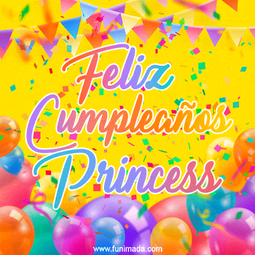 Feliz Cumpleaños Princess (GIF)