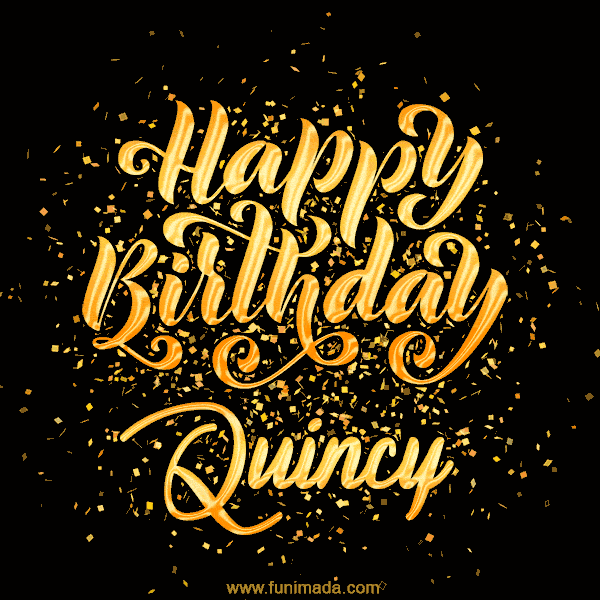 Happy Birthday Card for Quincy - Download GIF and Send for Free