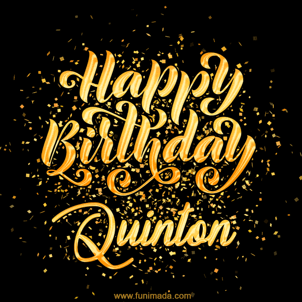 Happy Birthday Card for Quinton - Download GIF and Send for Free