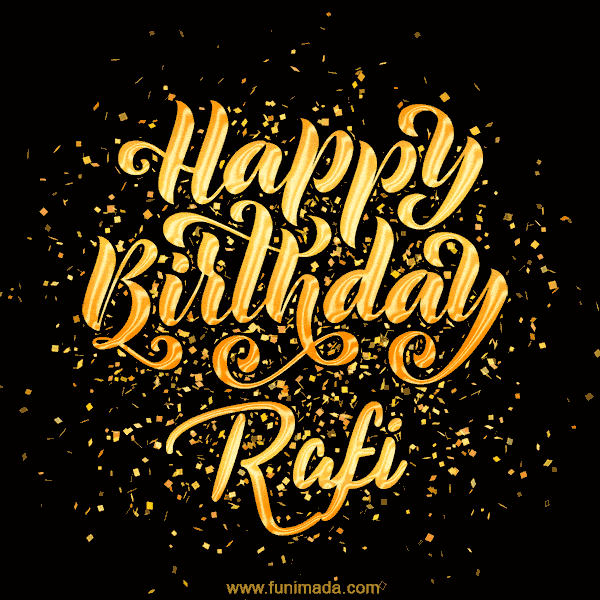 Happy Birthday Card for Rafi - Download GIF and Send for Free