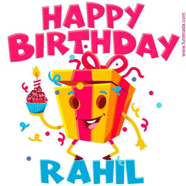 Funny Happy Birthday Rahil GIF