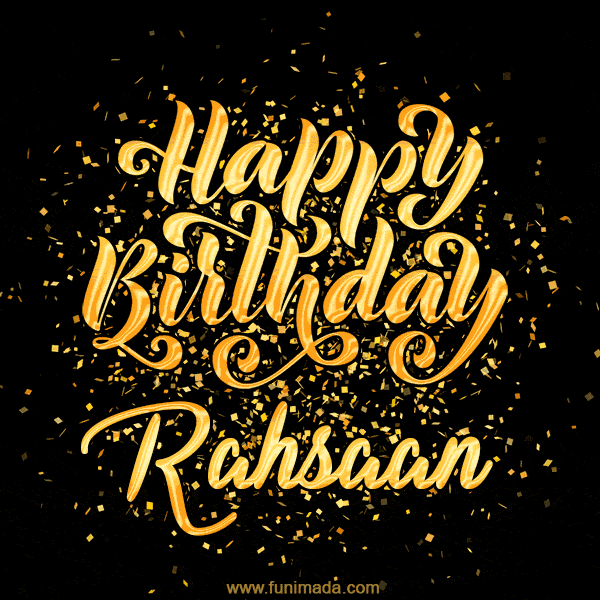 Happy Birthday Card for Rahsaan - Download GIF and Send for Free