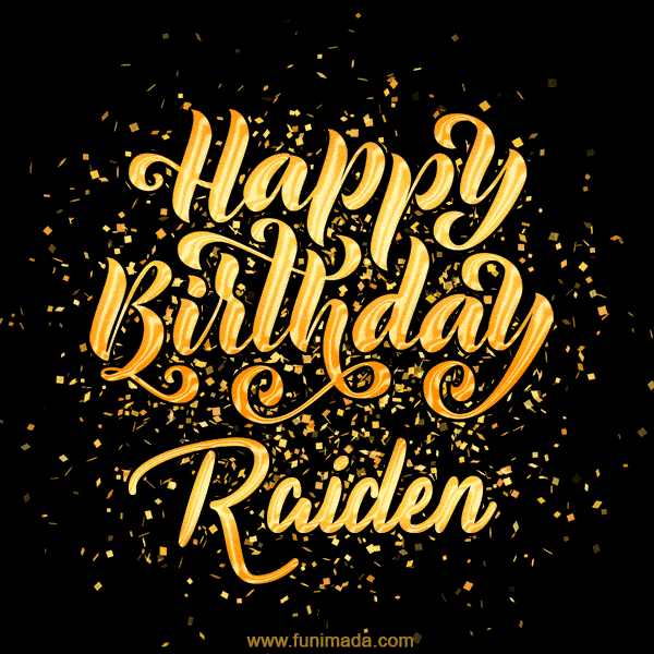 Happy Birthday Card for Raiden - Download GIF and Send for Free