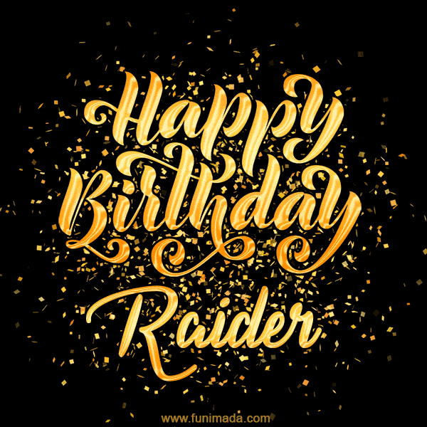 Happy Birthday Card for Raider - Download GIF and Send for Free