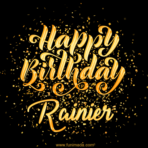 Happy Birthday Card for Rainier - Download GIF and Send for Free